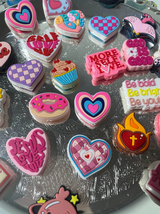 (NEW)"Love yourself & the World "Silicone Beads Bags