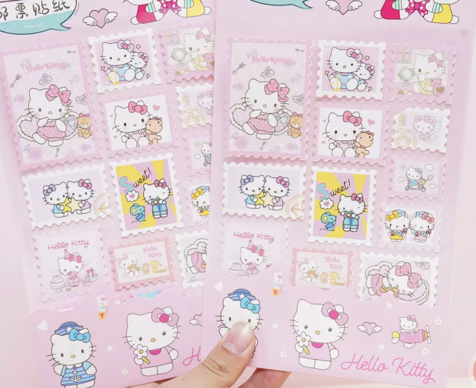 Lace dreaming Kitty cat sticker over 50 types