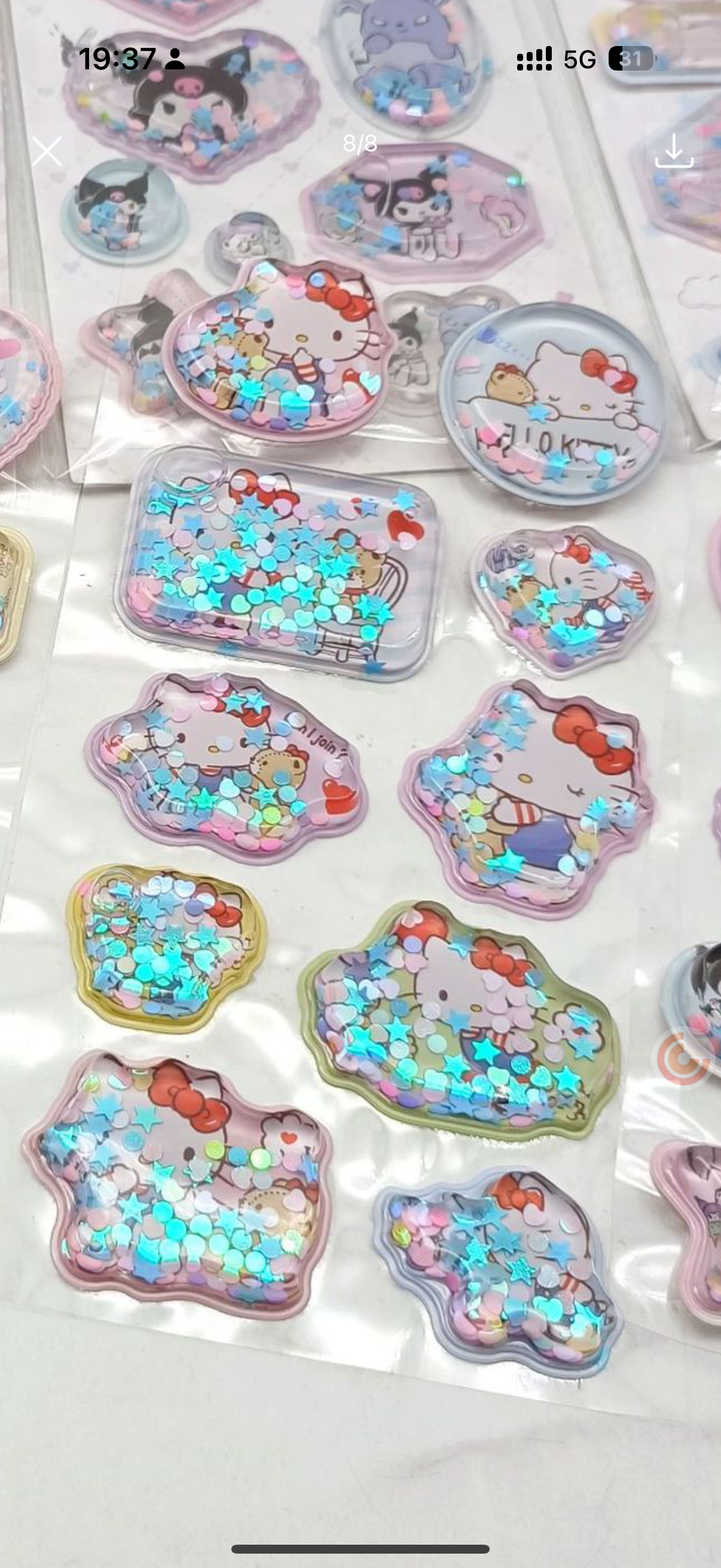 Lace dreaming Kitty cat sticker over 50 types