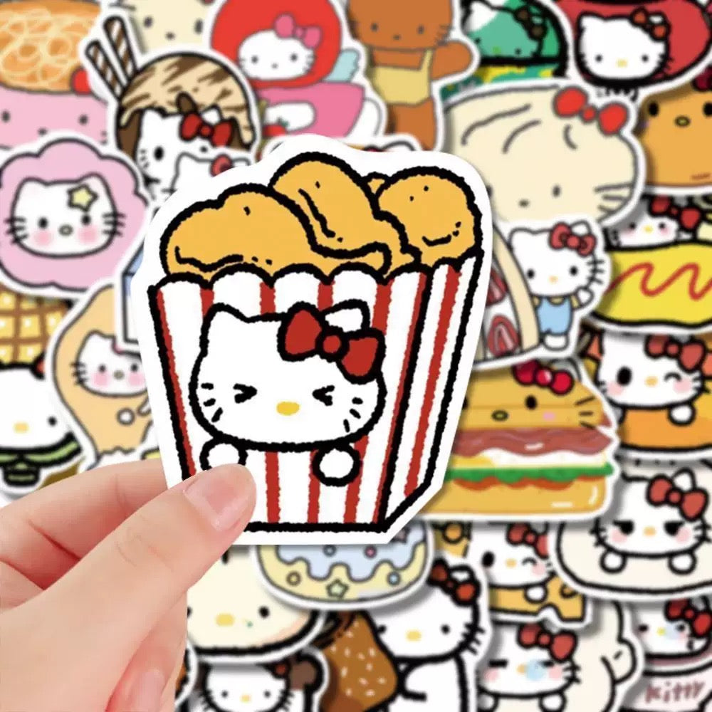 Lace dreaming Kitty cat sticker over 50 types