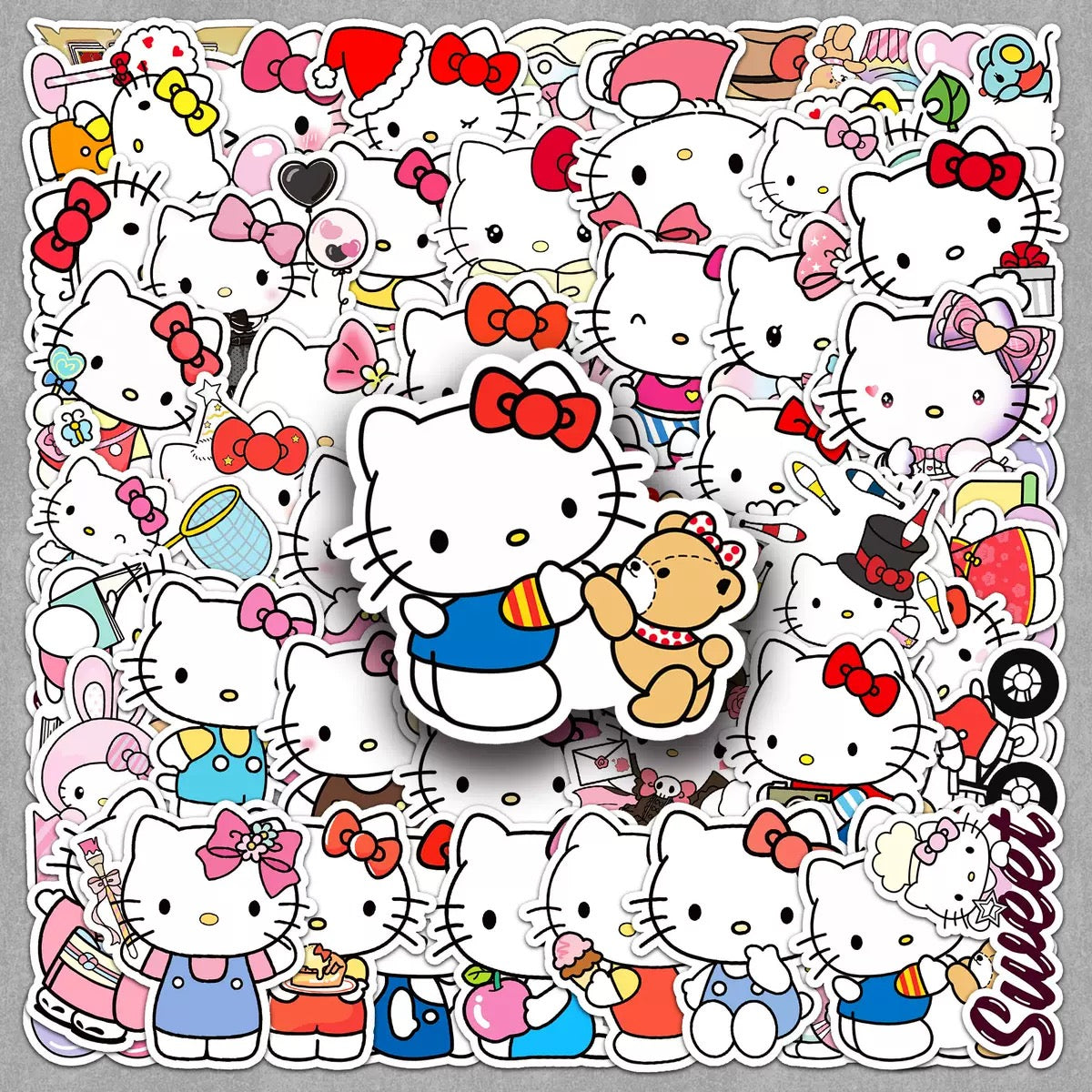 Lace dreaming Kitty cat sticker over 50 types