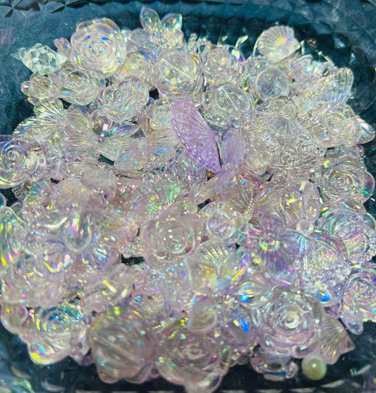 Aurora rainbow dream  ——Shape of Roses Mix Lace beads