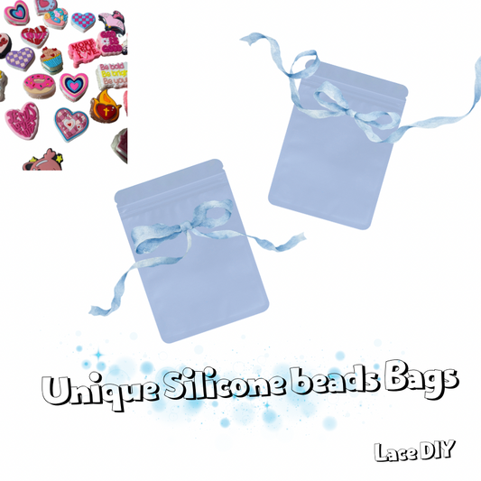 (NEW)"Love yourself & the World "Silicone Beads Bags