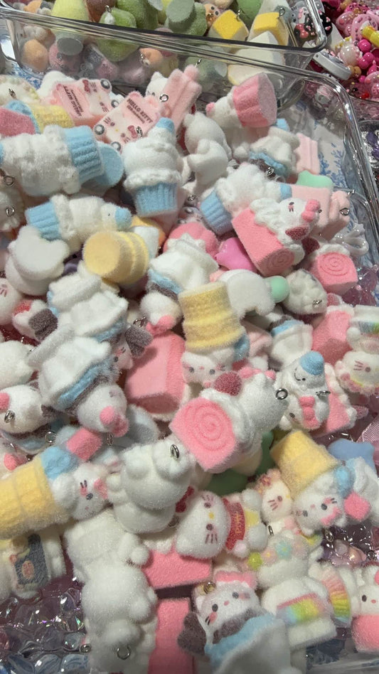 (New)Cute Flocked Beads- Warm Winter