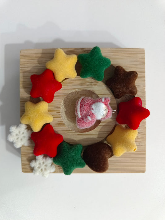 (New)Adorable Christmas Festival Fluffy Beads