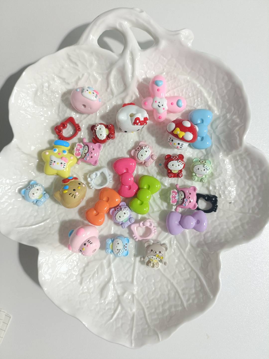 (NEW)Fancy Kitty Beads&Ribbon Bows