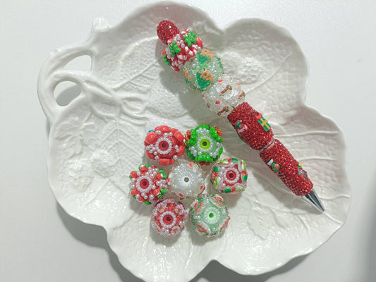 (NEW)Christmas Festival Glory Bloom Beads