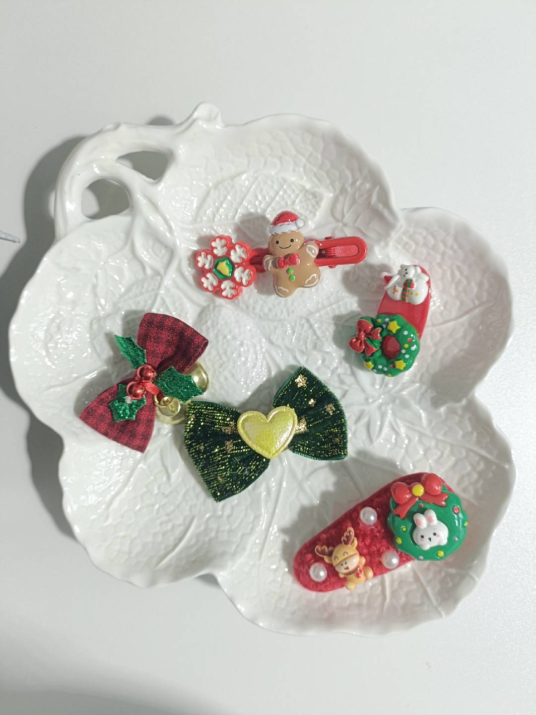 (NEW)Frosted Berries&Starlight:Holiday Hair Clip