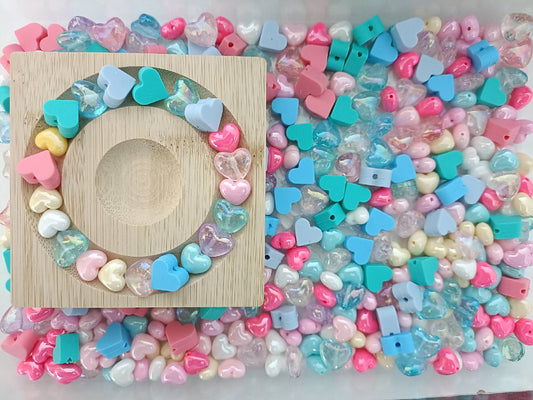 （NEW）Macron Resin heart-shaped Beads