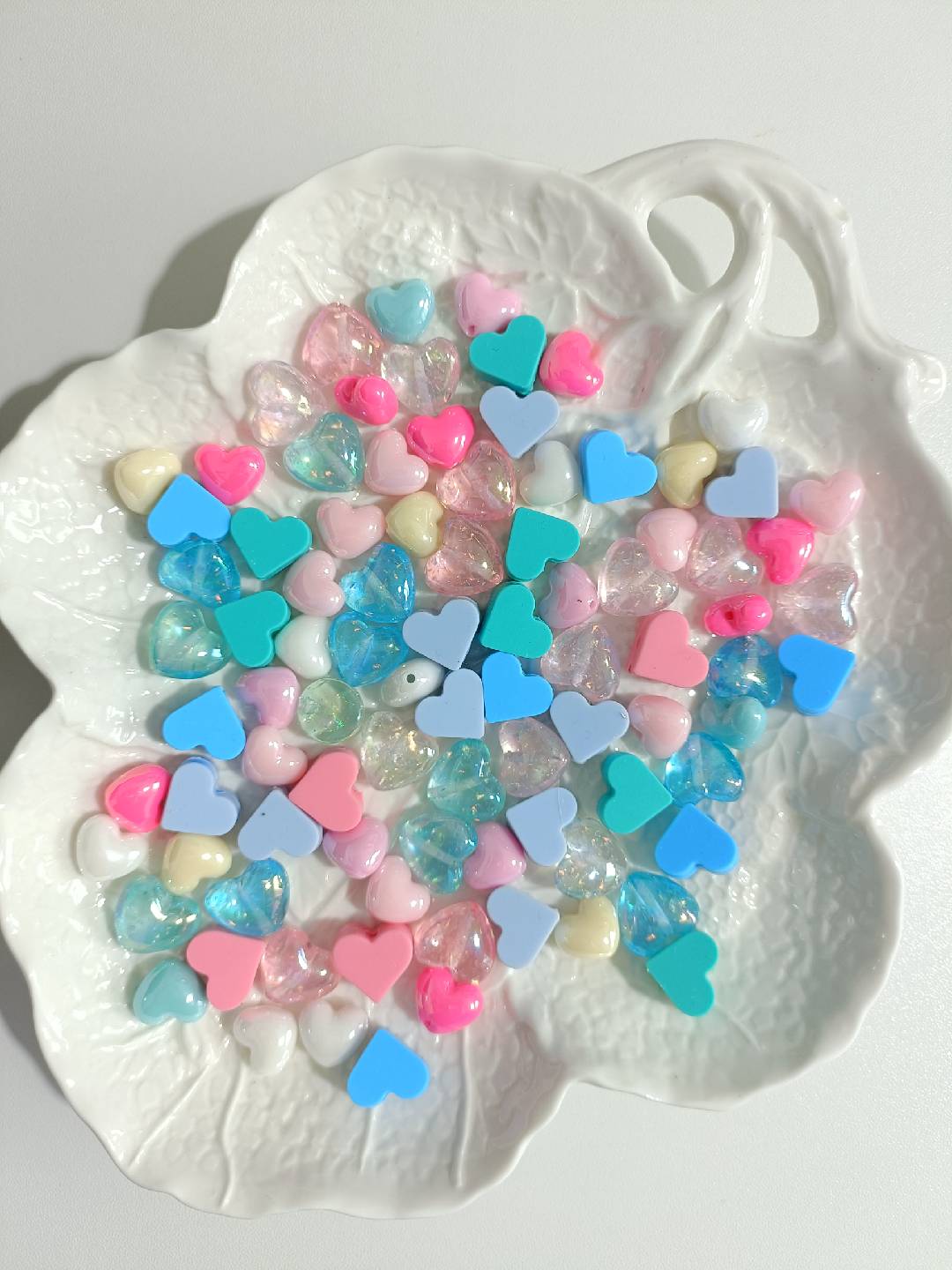 （NEW）Macron Resin heart-shaped Beads